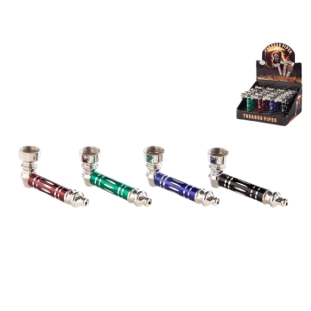 Schraubpfeife aus Metall Dreamliner 4 Farben 7,5cm Metallkopf